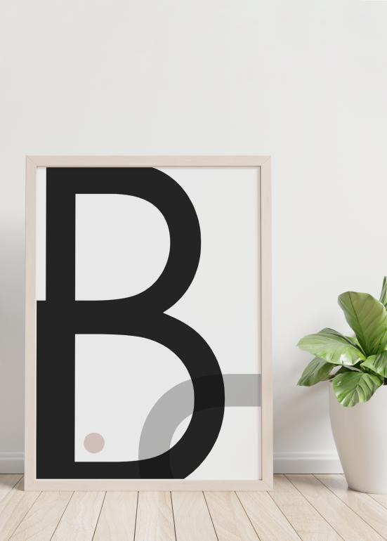 B stands for Black plakat eksempel