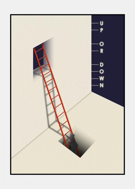 Up Or Down - plakat i ramme