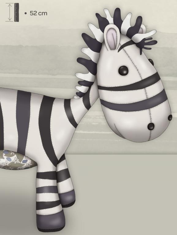 Personlig plakat - Zebra udsnit